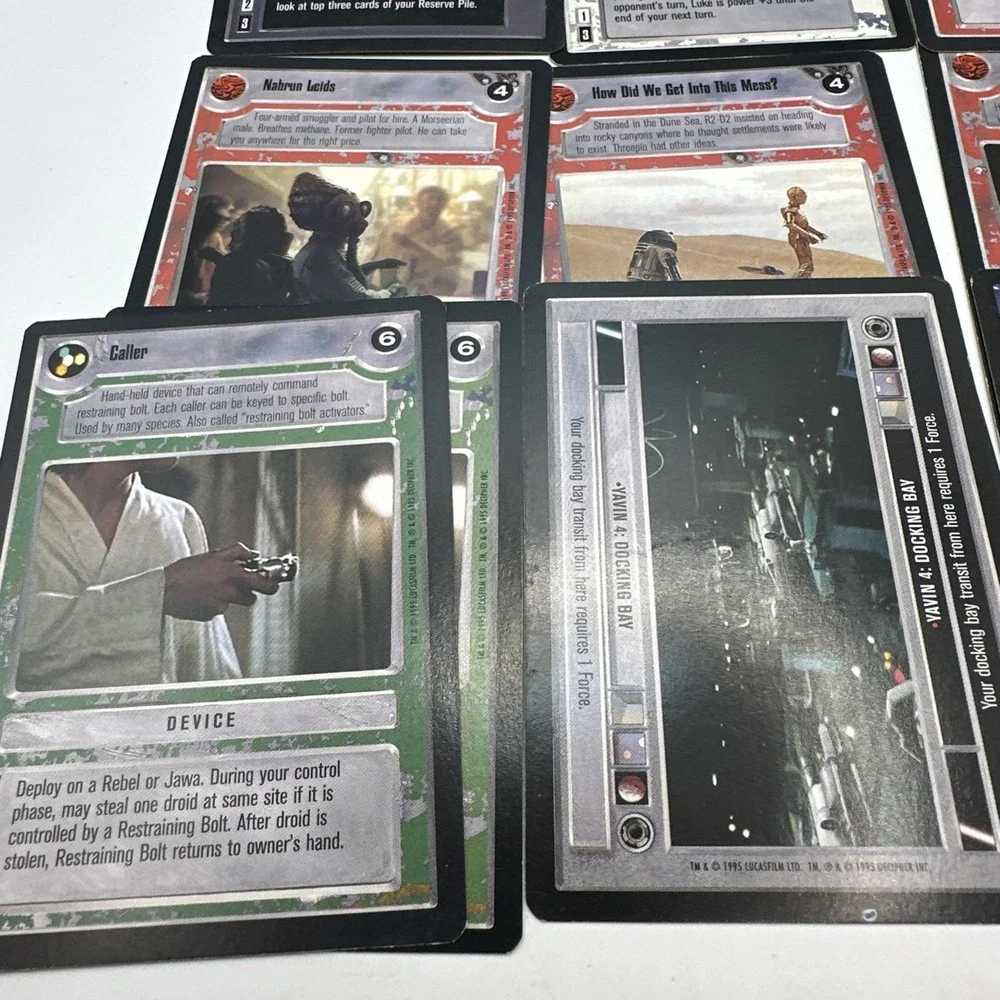 Vintage Star Wars CCG Decipher Lot 14 Cards Mixed Light Dark Side SWCCG